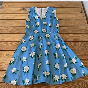 Draper James Blue Flower Dress